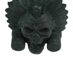 “OW” Authentic Aztec Death Whistle - Produces Loud Human-like Screams at high Decibels, Collectible Traditional Black Aztec Design