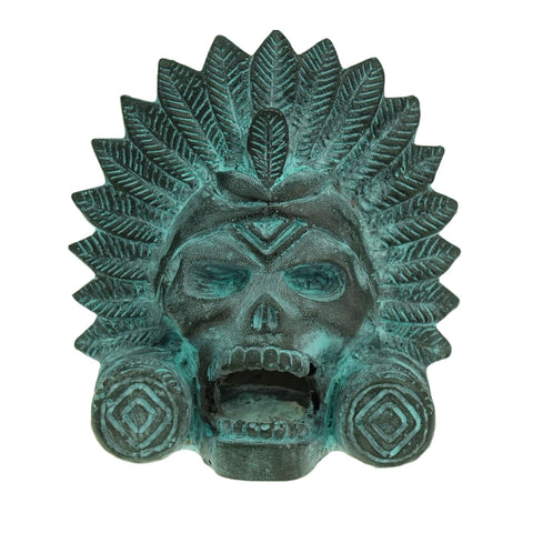 “OW” Aztec Death Whistle - Produces Loud Human-like Screams at high Decibels, Collectible Ancient Bronze Design