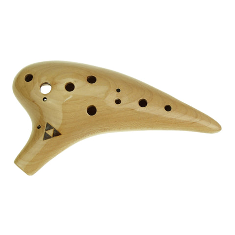 12 Hole Wooden Ocarina Alto C Maple Wood Legend Ocarina