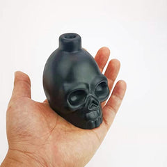 “OW” Screaming Black Skull Whistle, Aztec Death Whistle